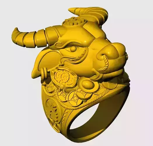 ring Buffalo style 3D print model