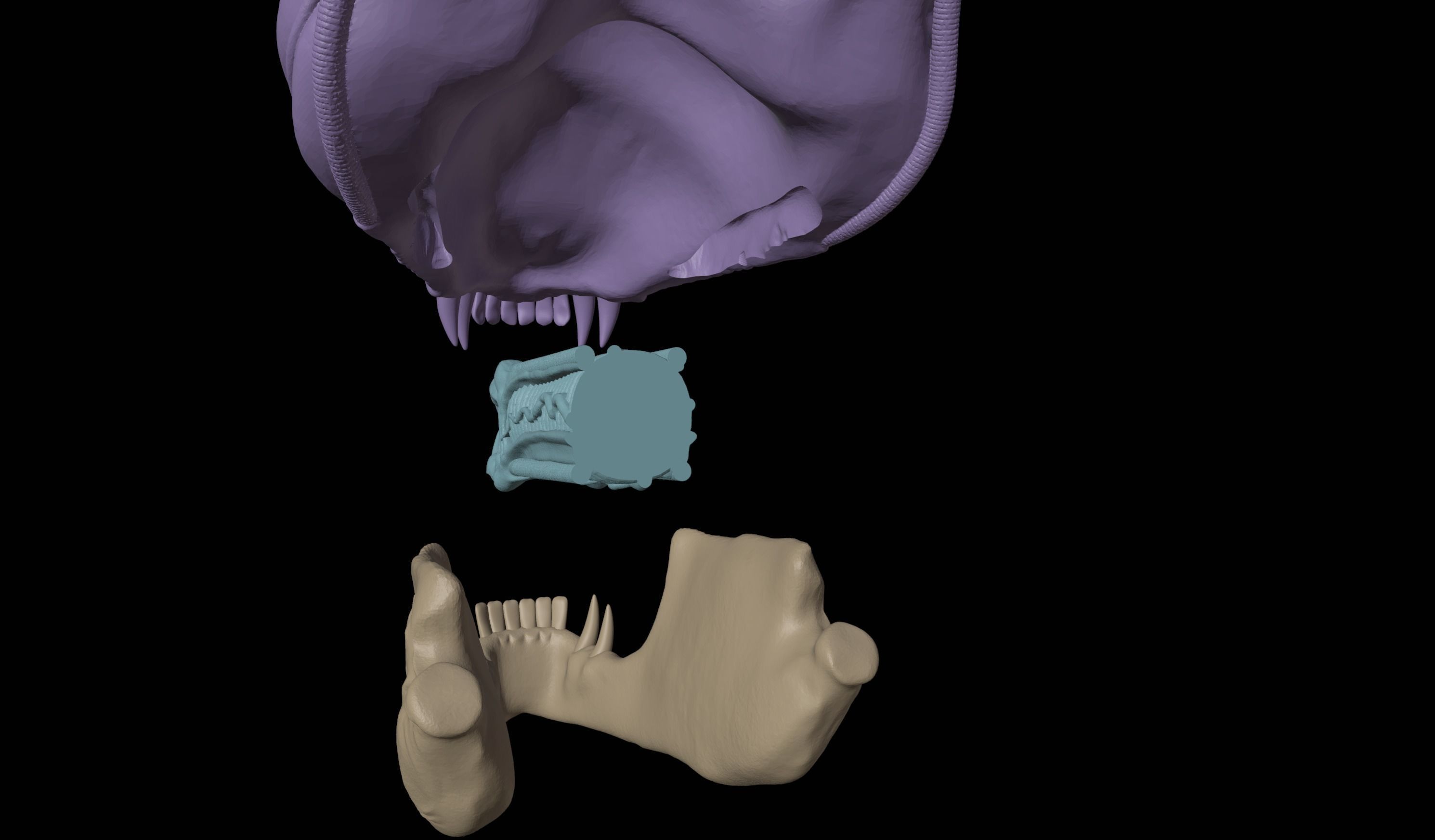 Aliens 1986 Screen Accurate Alien Warrior Head 3D Model 3D print model_7