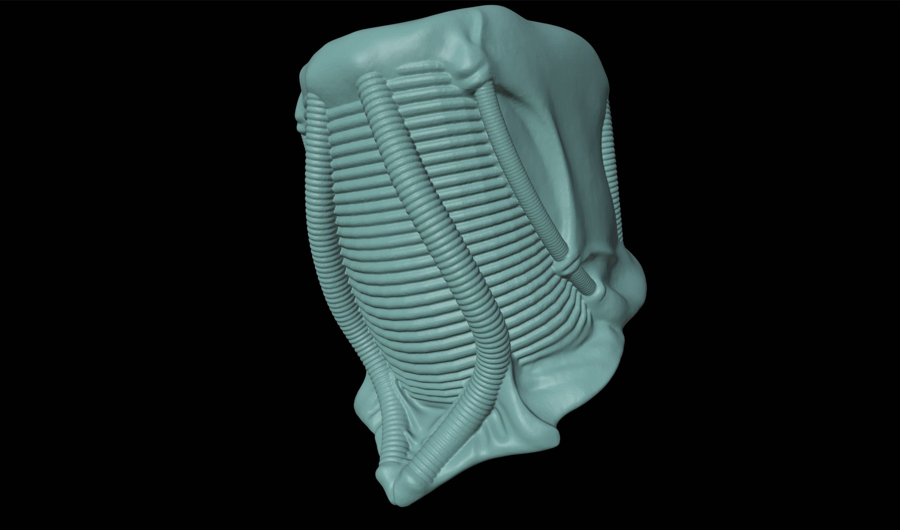 Aliens 1986 Screen Accurate Alien Warrior Head 3D Model 3D print model_9