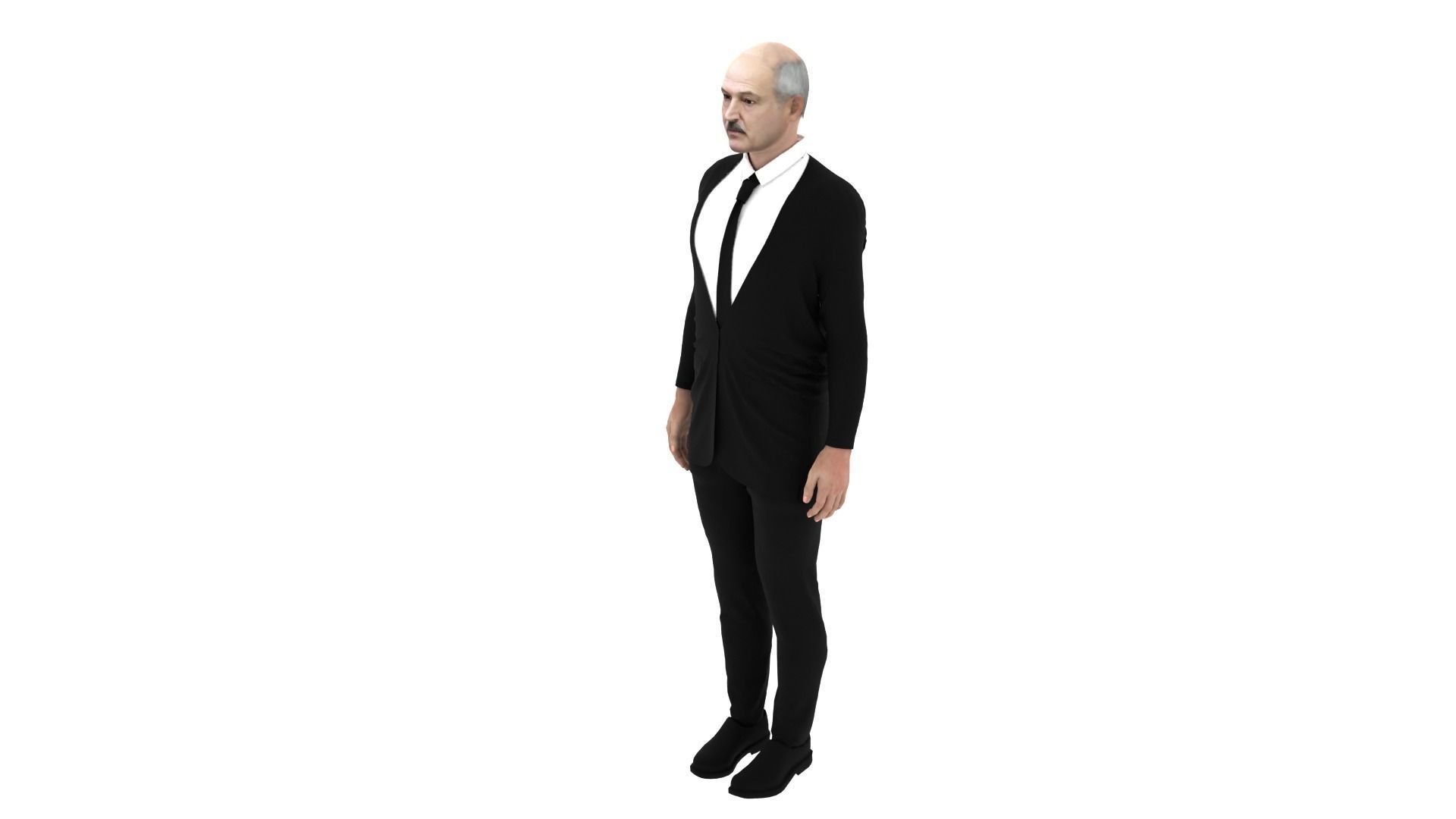 Aleksandr Lukasenko - President of Belarus Low-poly 3D model_2