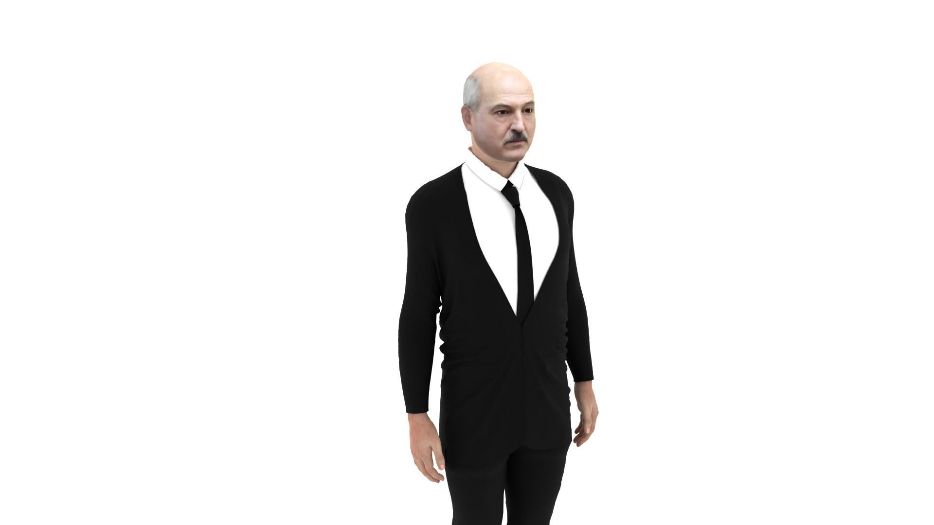 Aleksandr Lukasenko - President of Belarus Low-poly 3D model_1