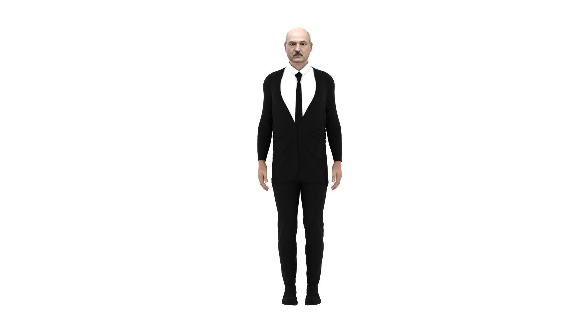 Aleksandr Lukasenko - President of Belarus Low-poly 3D model_5