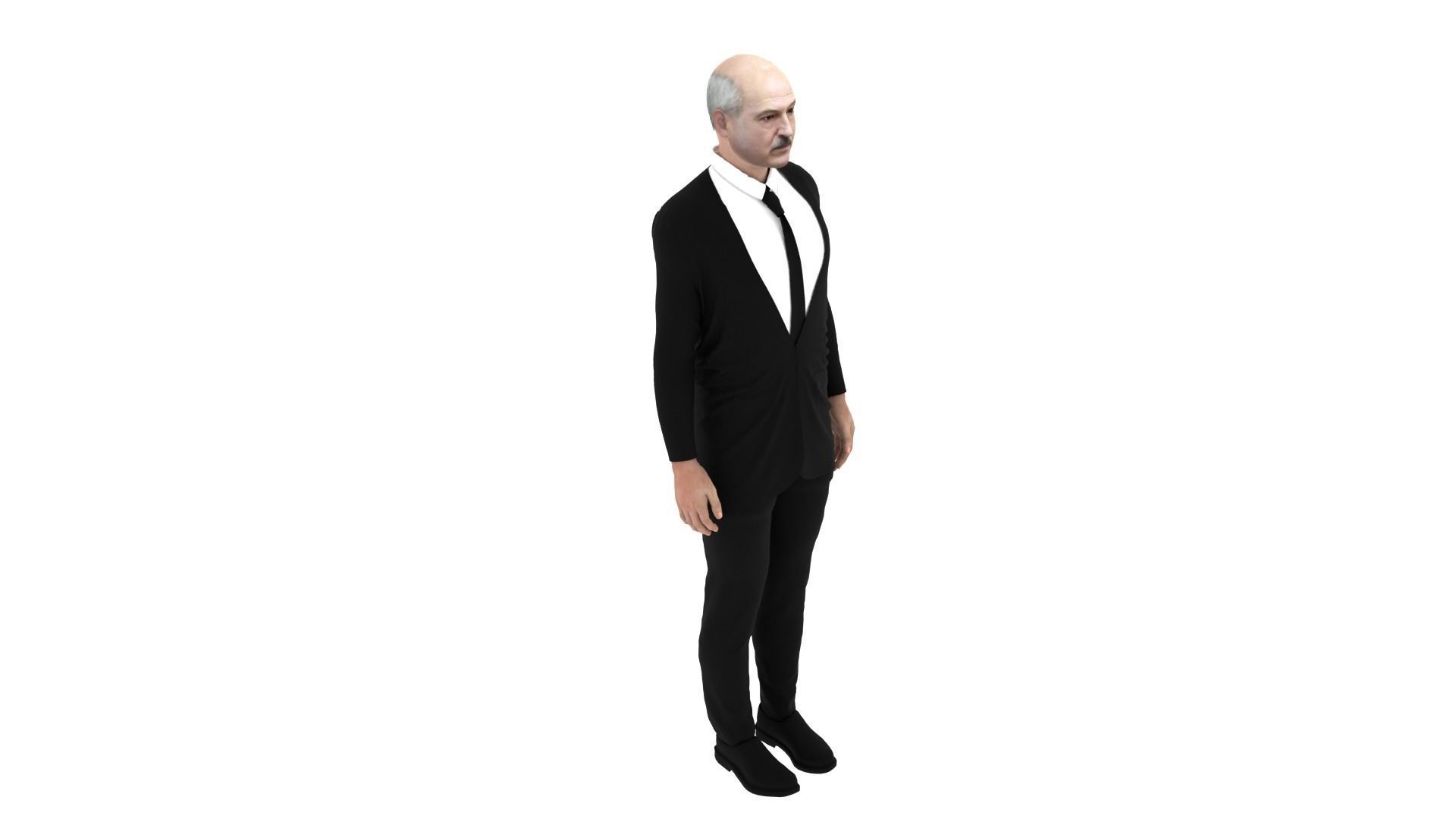 Aleksandr Lukasenko - President of Belarus Low-poly 3D model_3