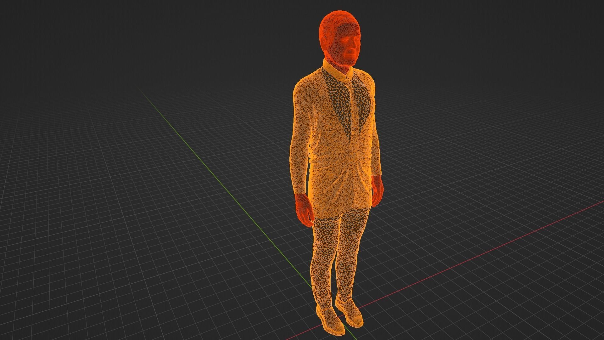 Anthony Albanese - Australian Prime Minister Low-poly 3D model_9