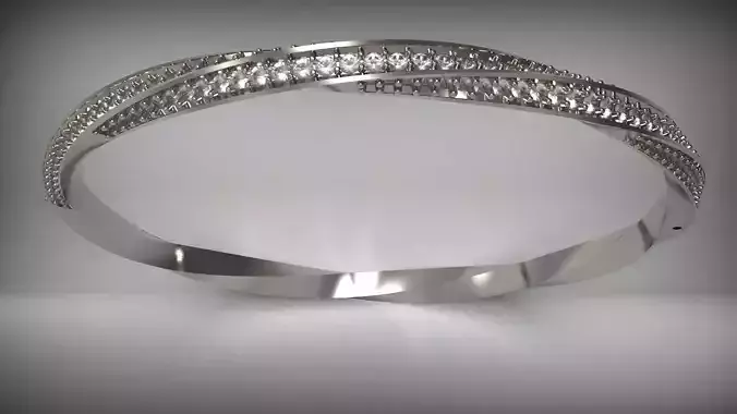 bracelet-craft-02 bangle bracelet with diamonds