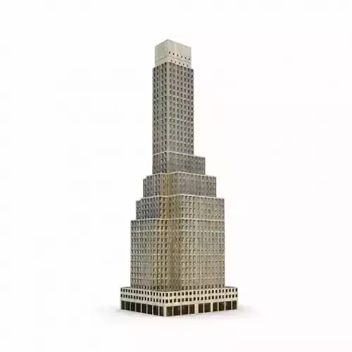 White 7 Tier Skyscraper