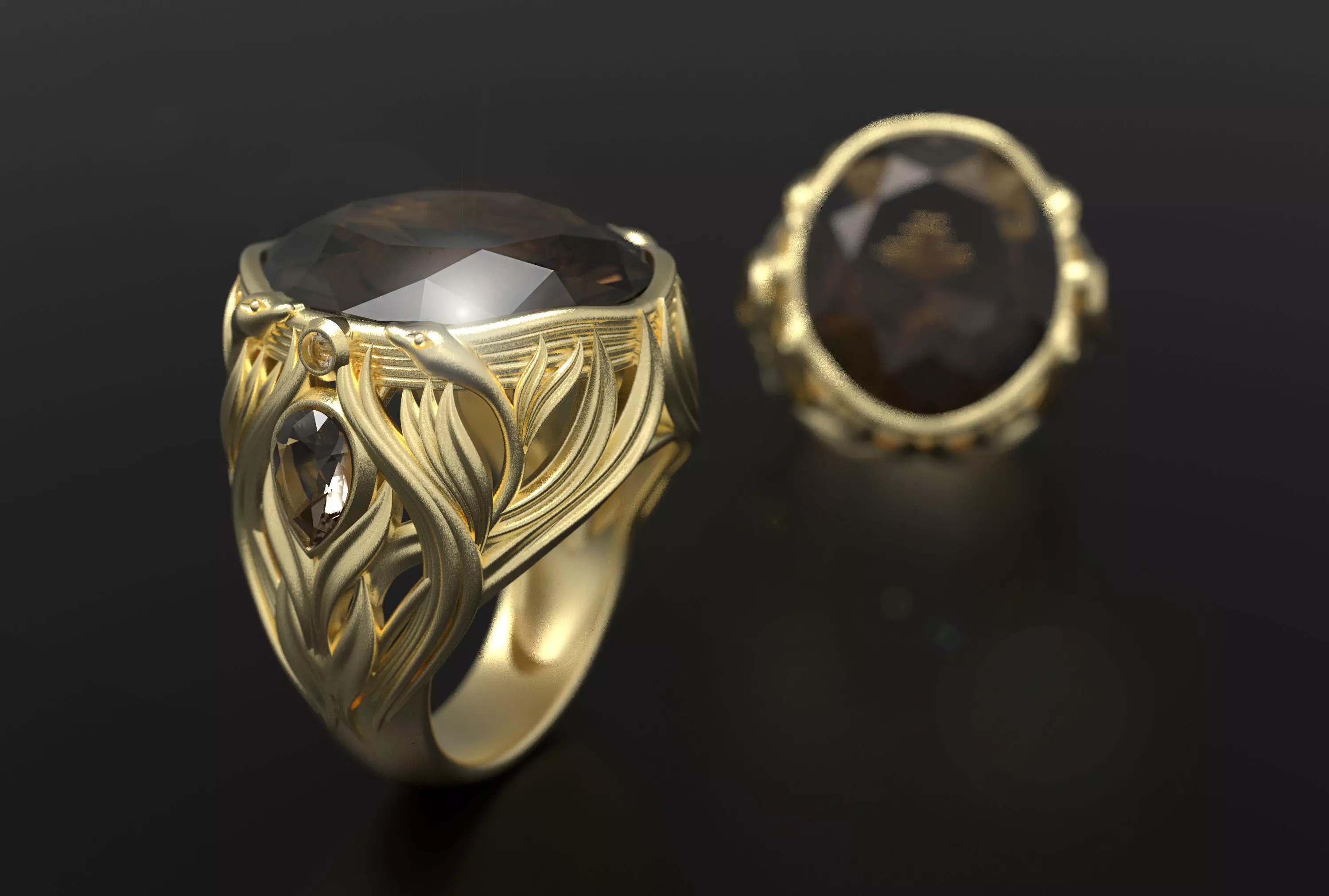 Men ring 3D print model_0