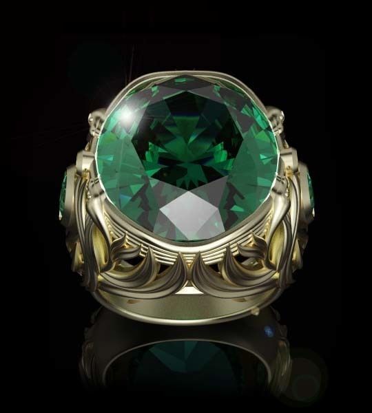 Men ring 3D print model_3