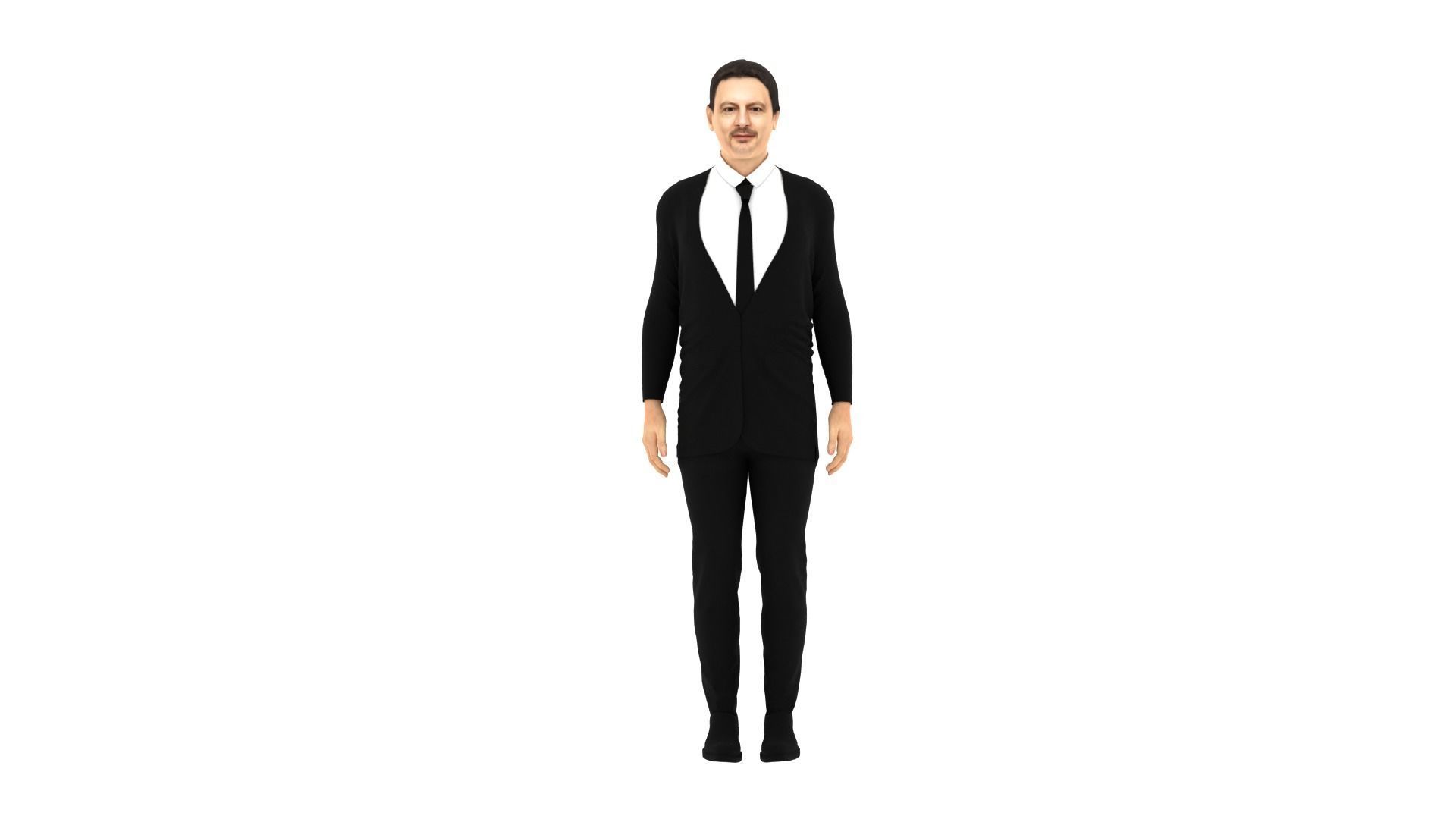Eduard Heger - Prime Minister of Slovakia Low-poly 3D model_5
