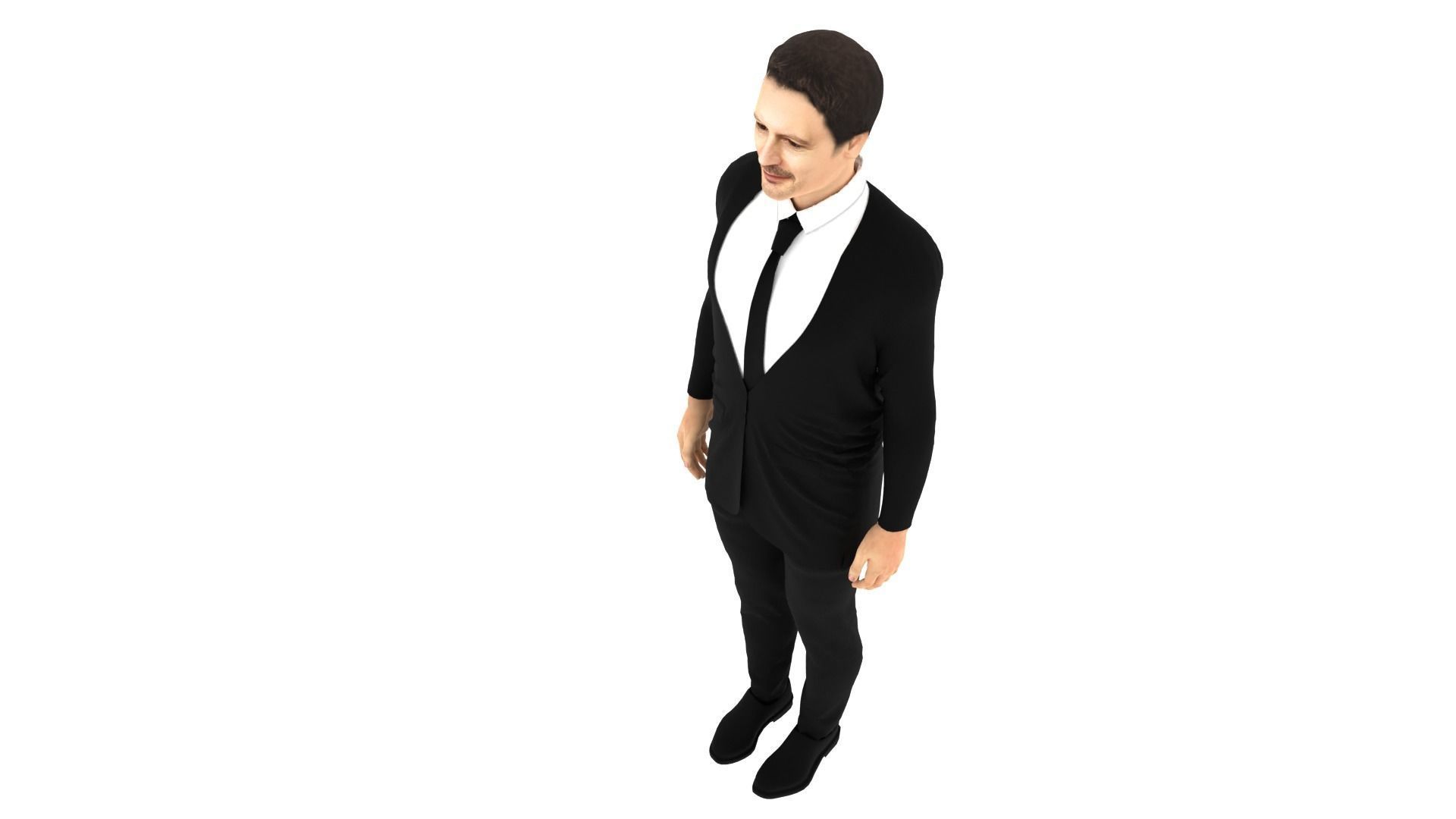 Eduard Heger - Prime Minister of Slovakia Low-poly 3D model_7