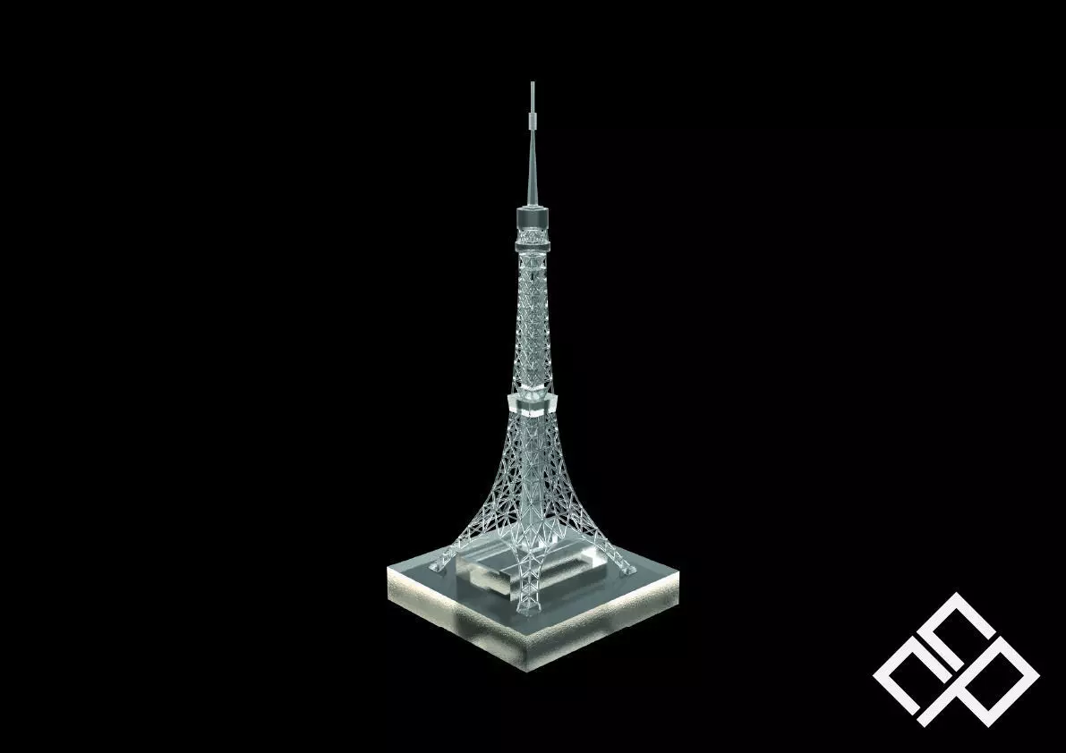 3D Printable Tokyo Tower Japan 3D print model_0