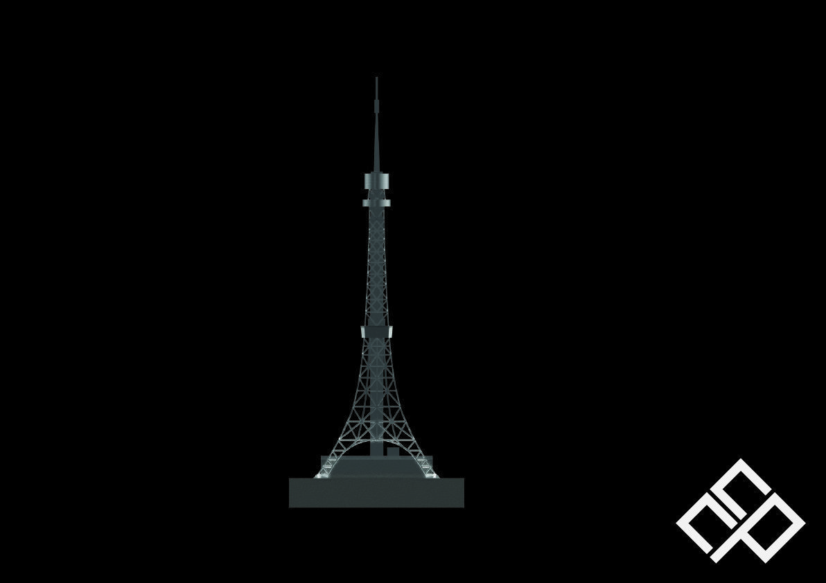 3D Printable Tokyo Tower Japan 3D print model_3