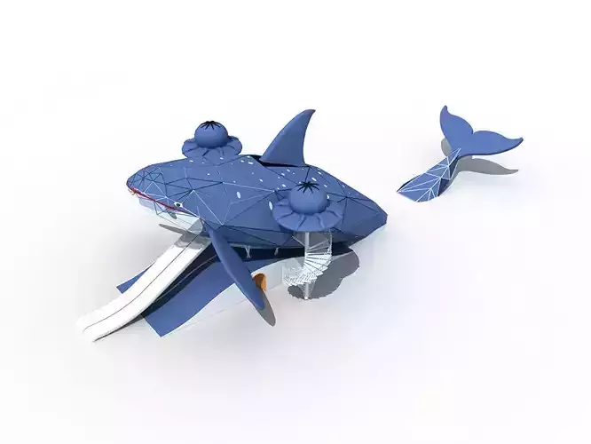 Children Outdoor Play Animal Whale playground for amusement park