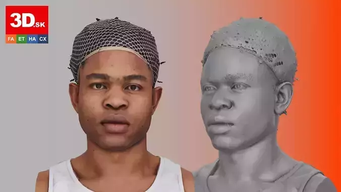 Raw Head Scan Denton Allen 3D model