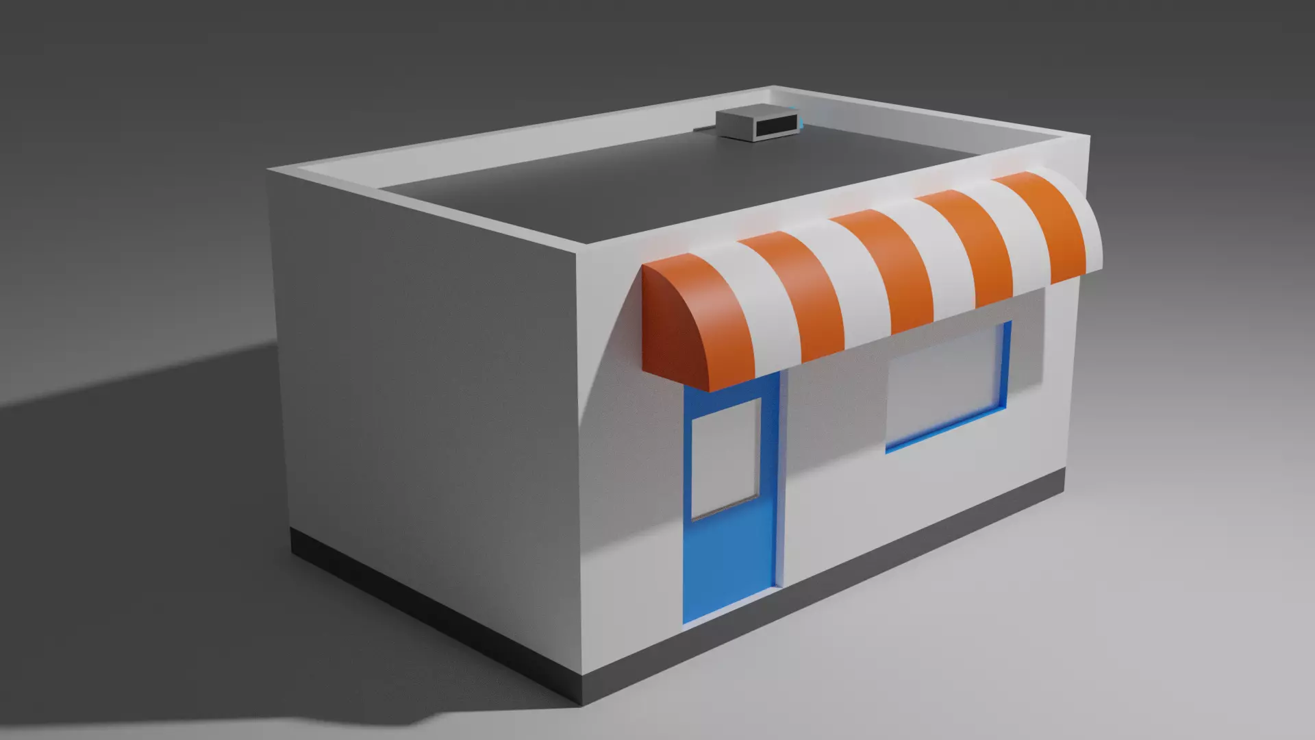 3 House Models Package Low-poly 3D model_0