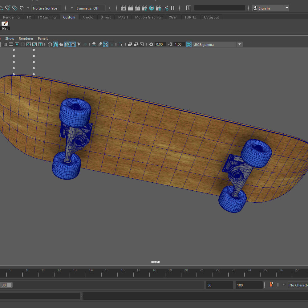 Skateboard 3D model_21