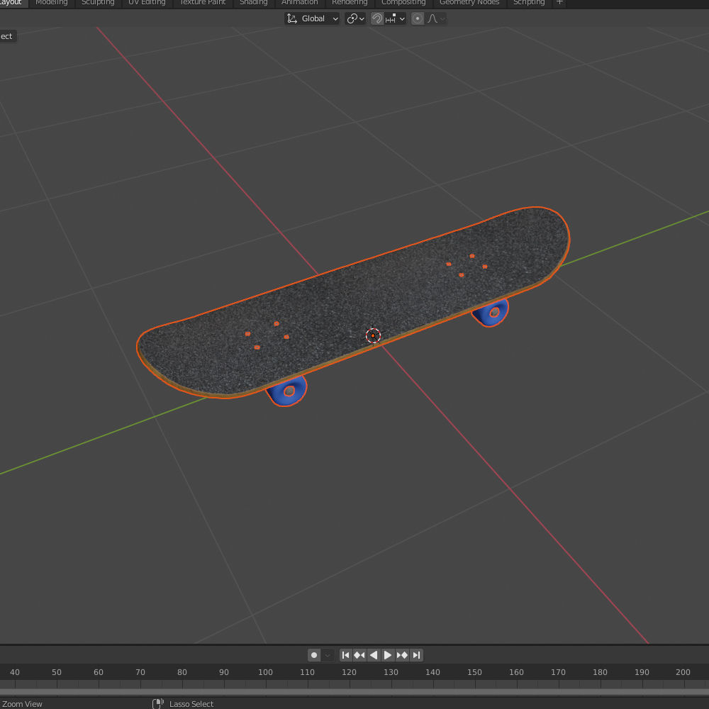 Skateboard 3D model_24