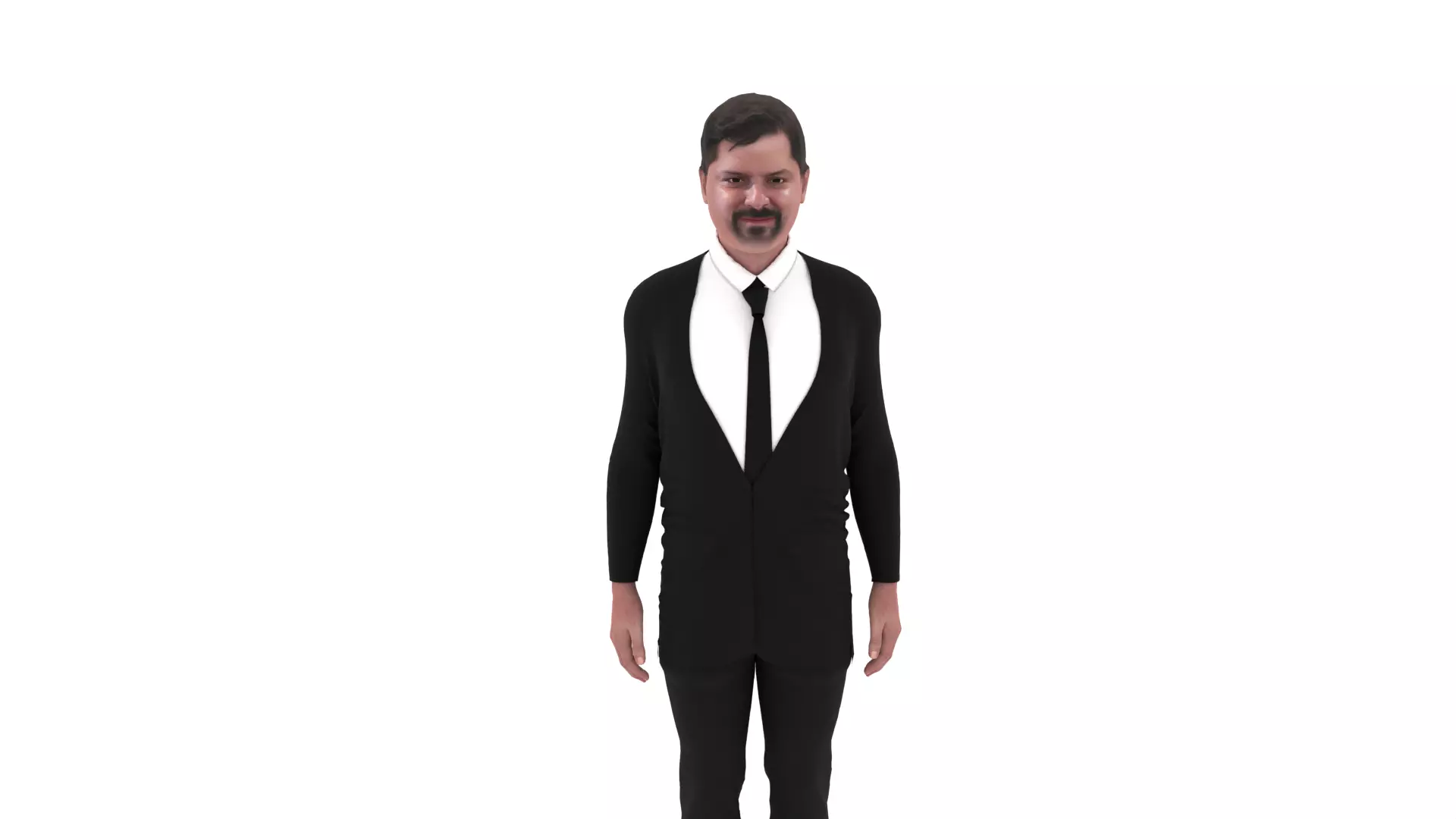 Gabriel Boric - President of Chile Low-poly 3D model