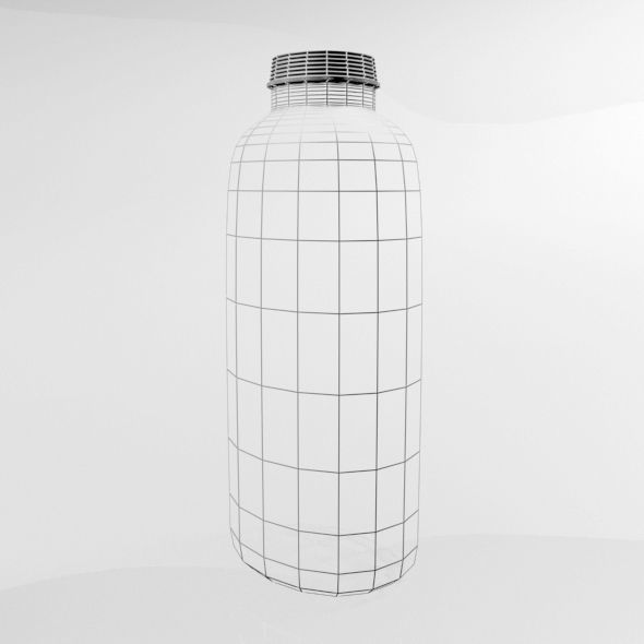 Baby Powder Bottle 01 3D model_4