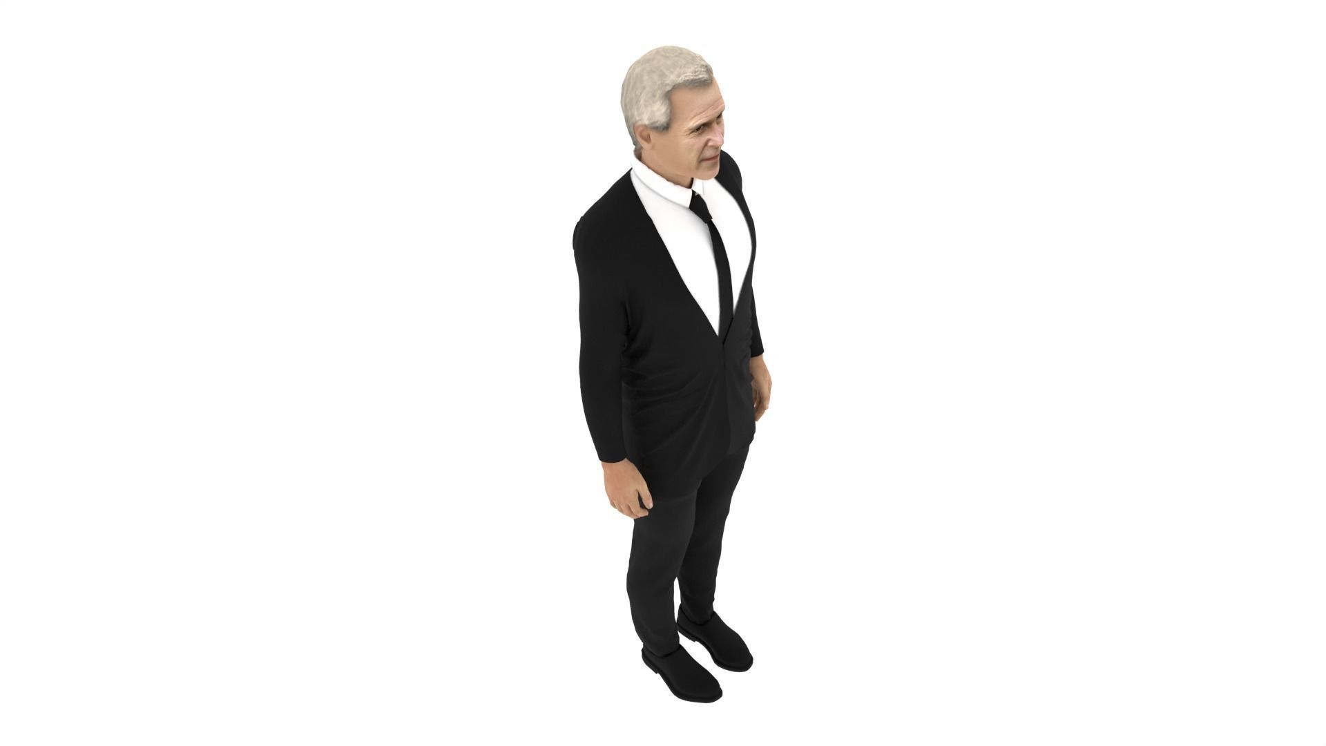 George Walker Bush Low-poly 3D model_6