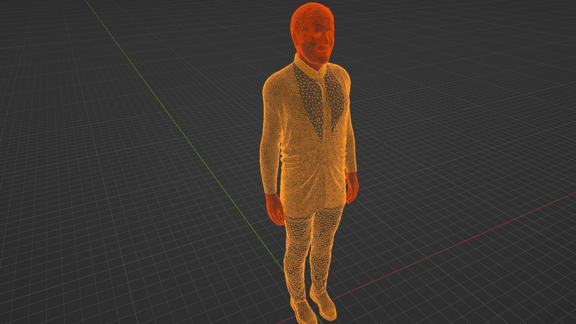 Gerald Ford Low-poly 3D model_9