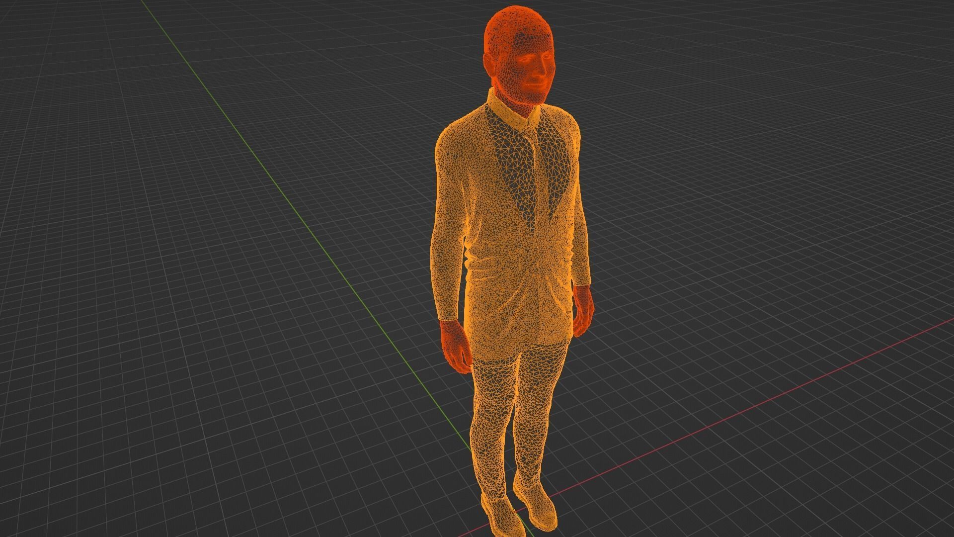 Guoni Th Johannesson - President of Iceland Low-poly 3D model_9