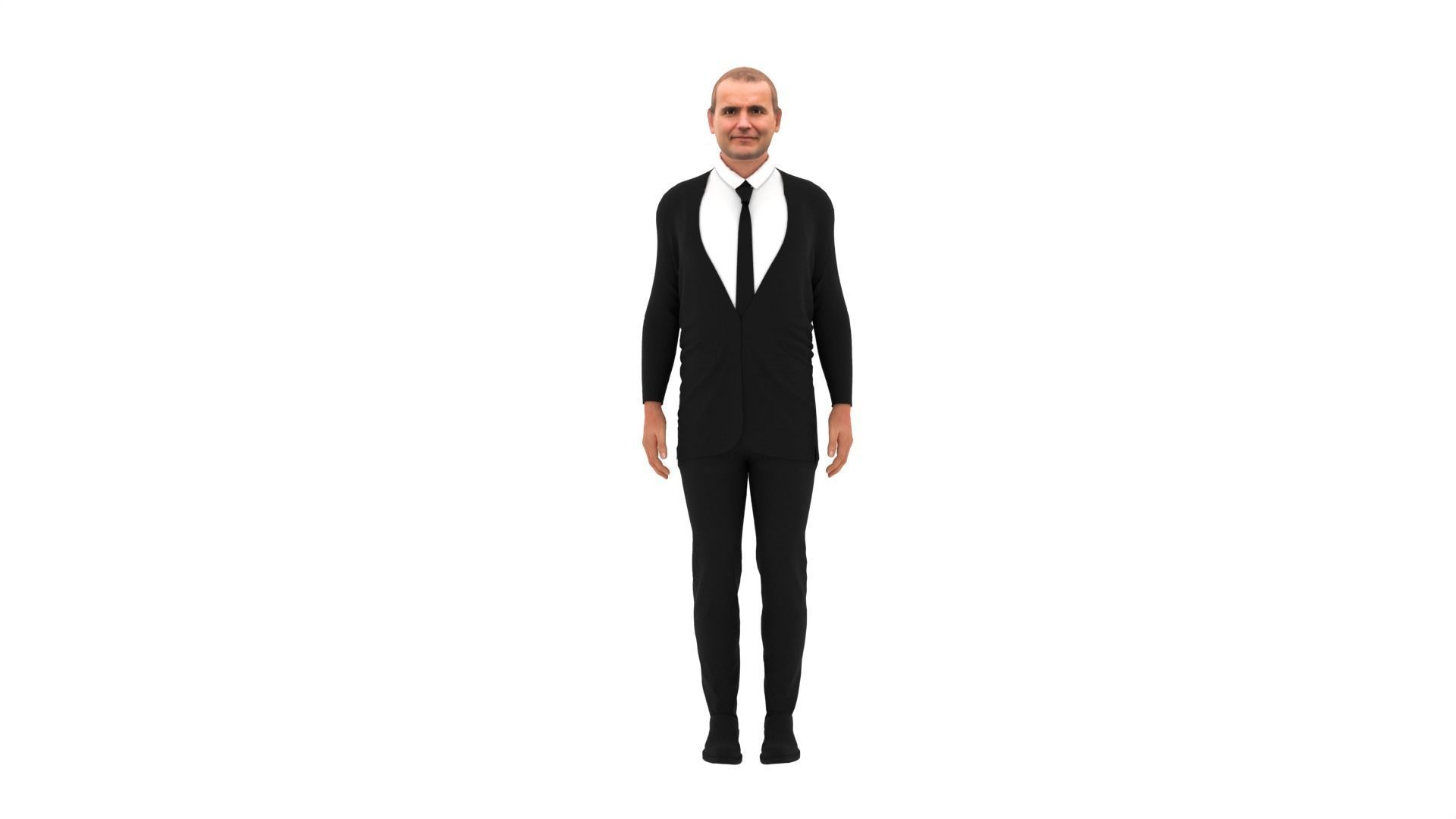 Guoni Th Johannesson - President of Iceland Low-poly 3D model_5