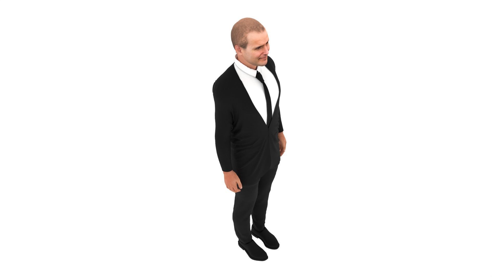 Guoni Th Johannesson - President of Iceland Low-poly 3D model_6