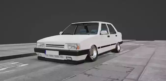 Dogan Slx  Low Poly Car