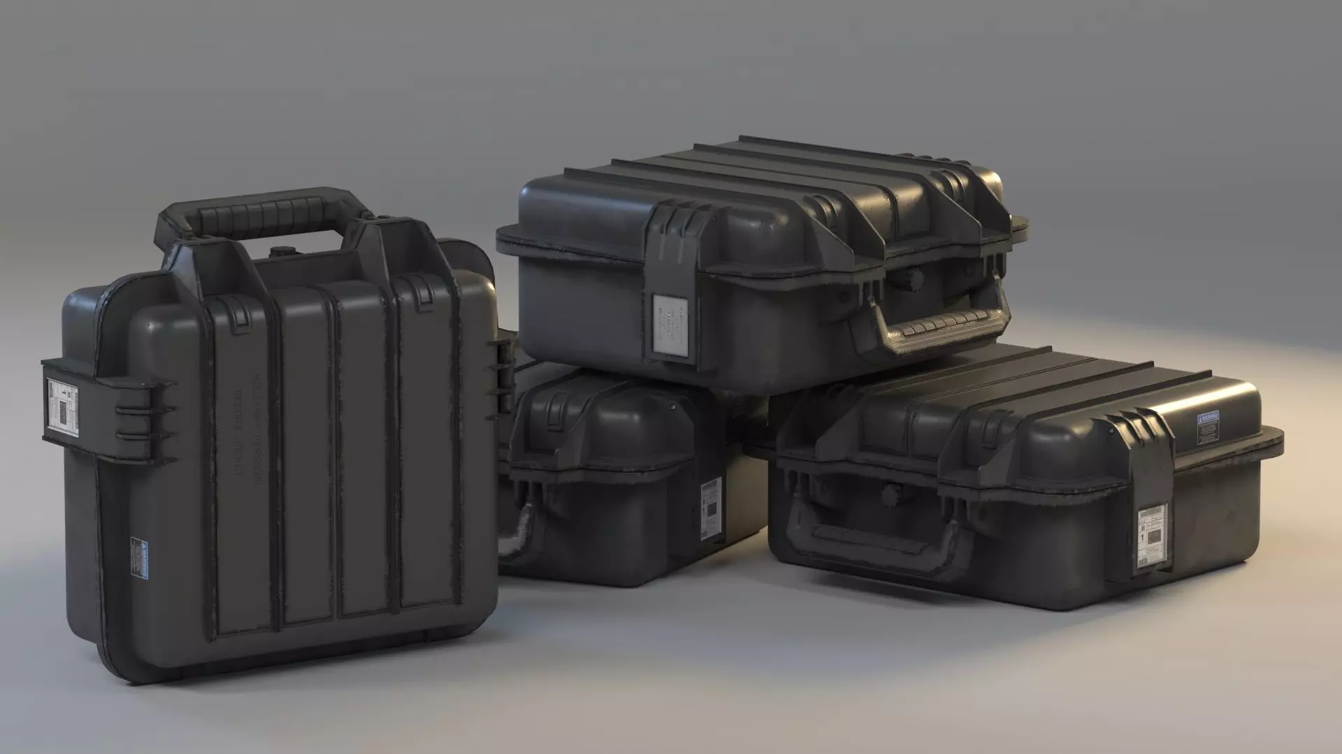 Military Box Low-poly 3D model