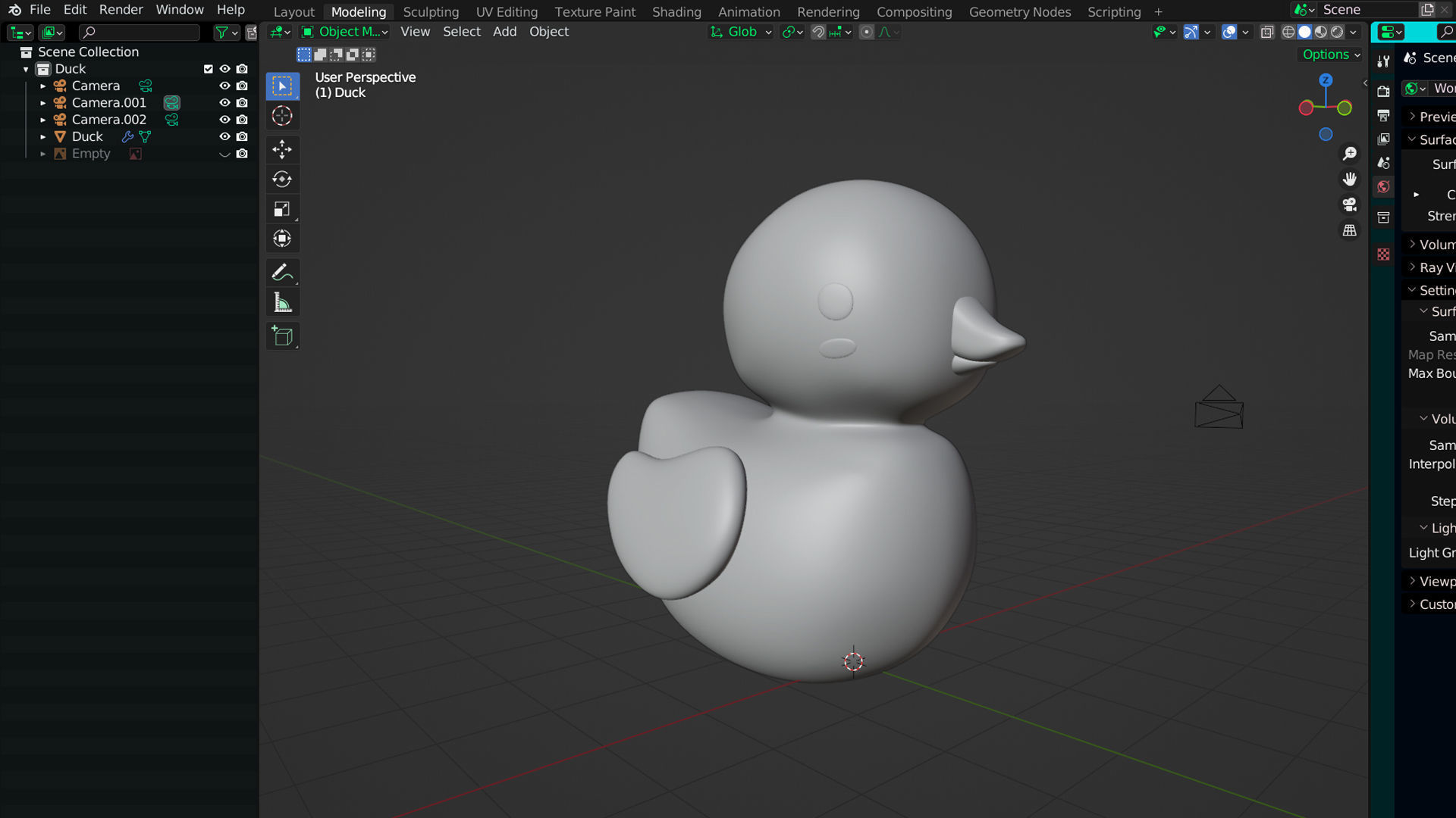 Bathroom Duck  Low-poly 3D model_4