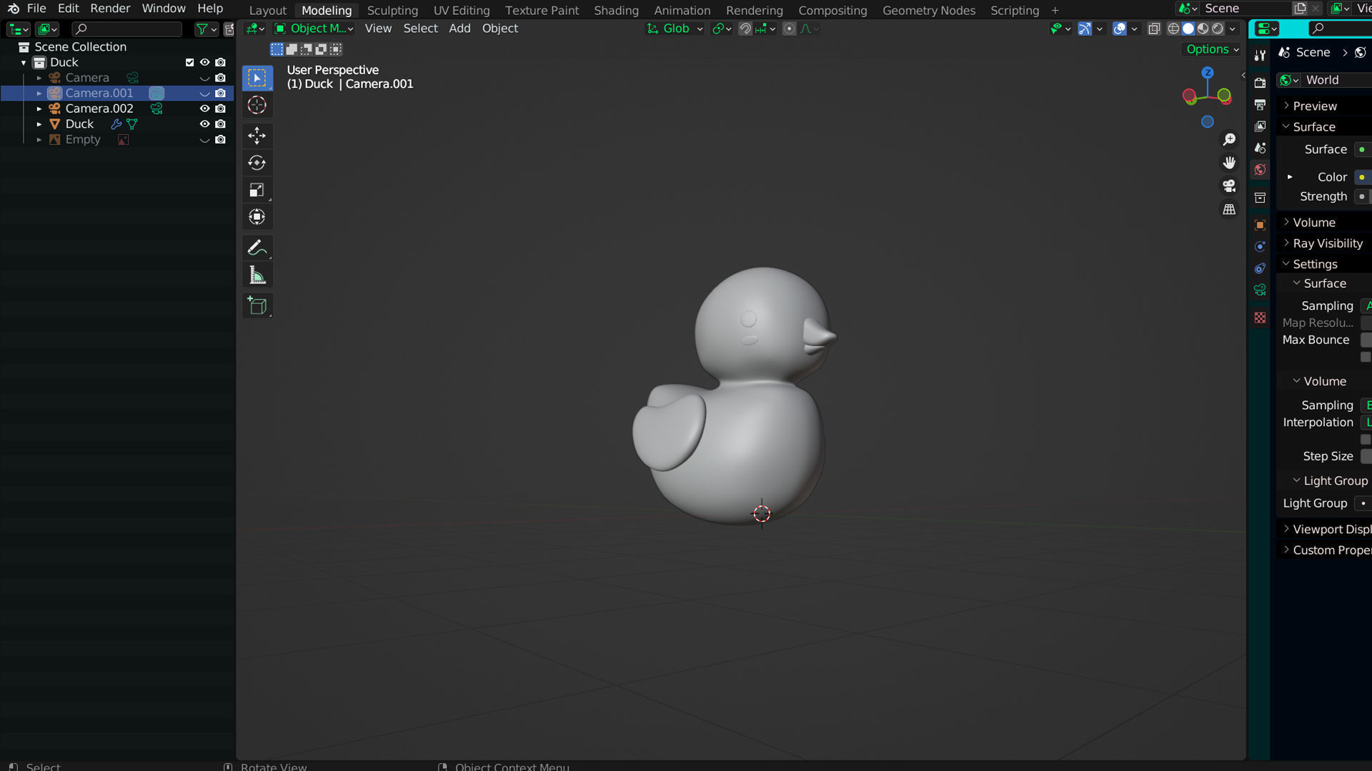Bathroom Duck  Low-poly 3D model_6
