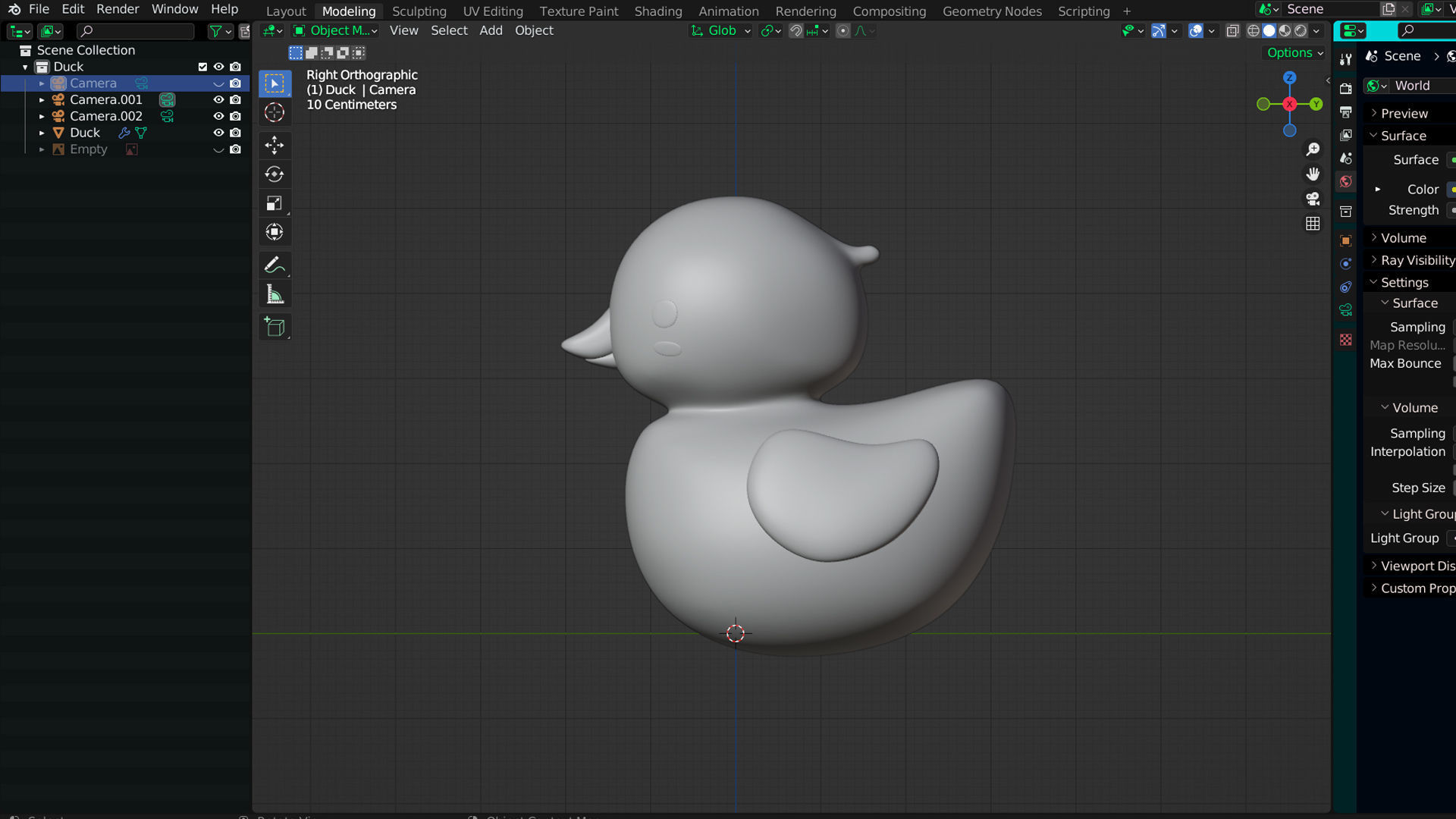 Bathroom Duck  Low-poly 3D model_5