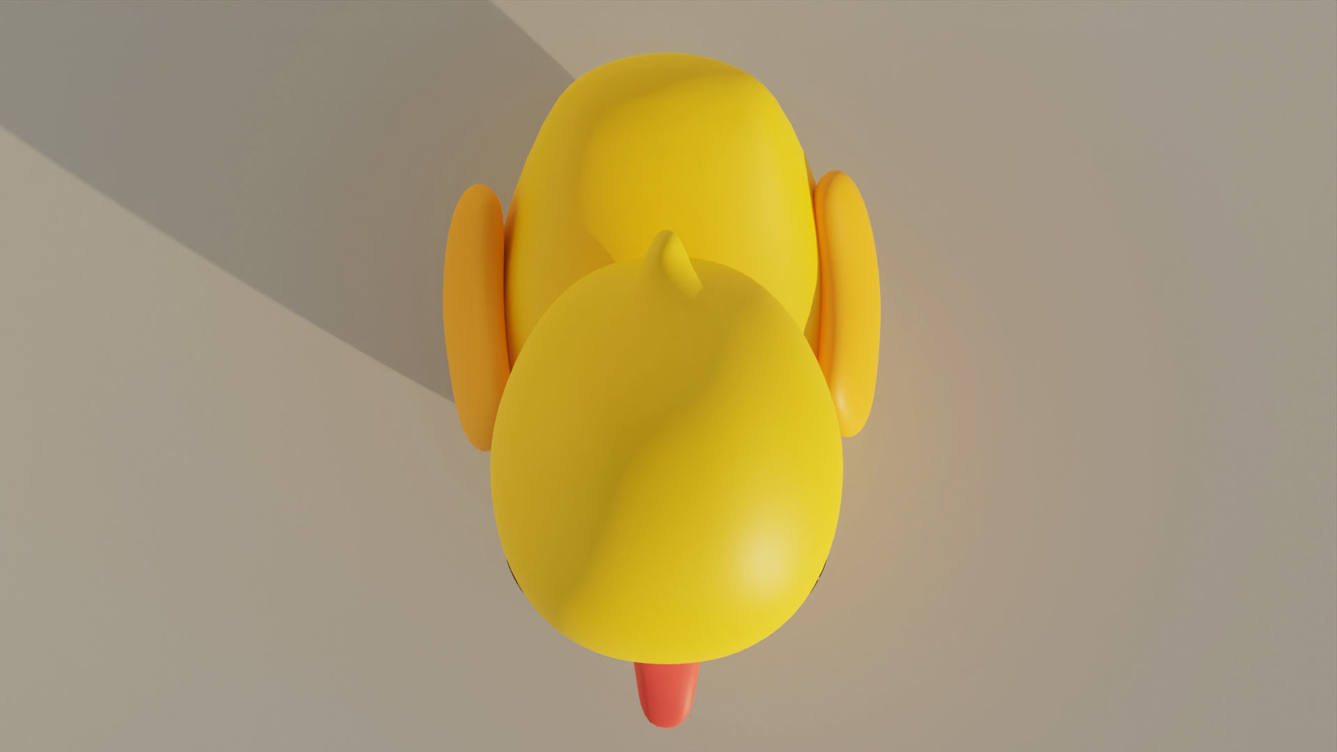 Bathroom Duck  Low-poly 3D model_3