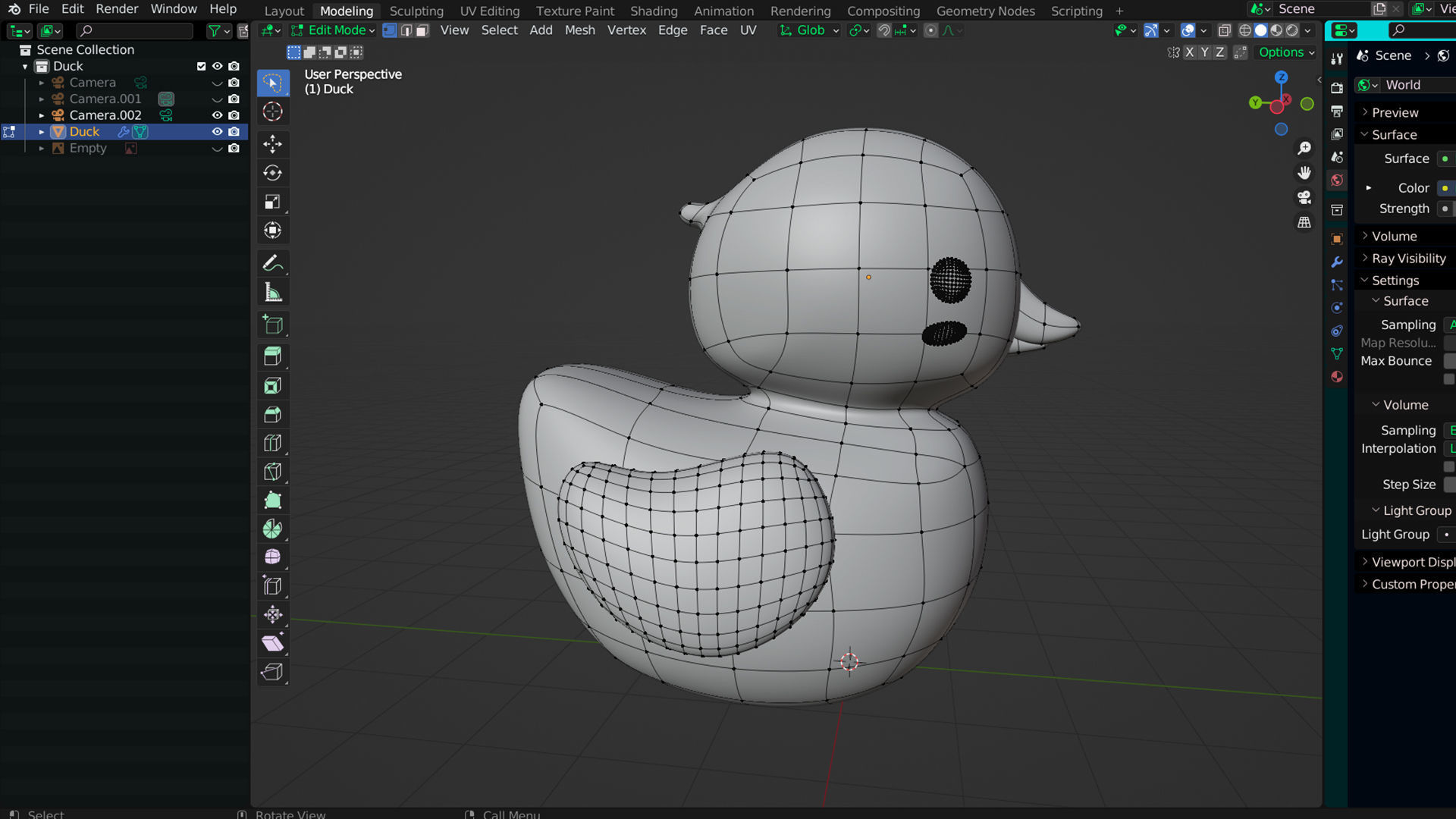 Bathroom Duck  Low-poly 3D model_8
