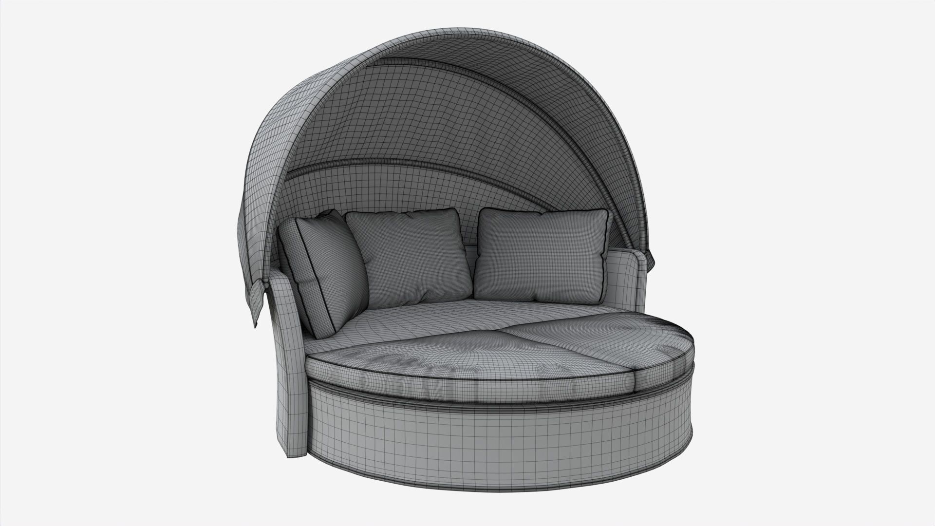 Argos Home Argenta Rattan Effect Day Sofa 3D model CGTrader