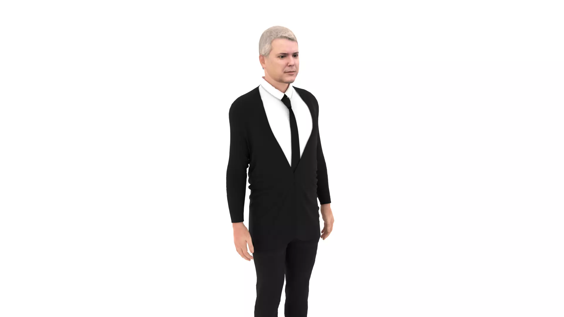 Ivan Duque Marquez - President of Colombia Low-poly 3D model