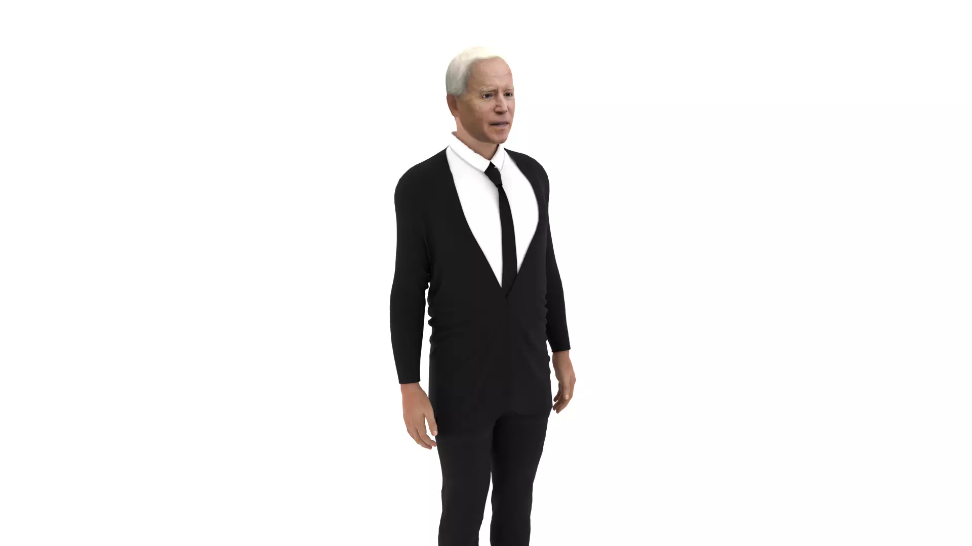 Joe Biden - President of the United States Low-poly 3D model