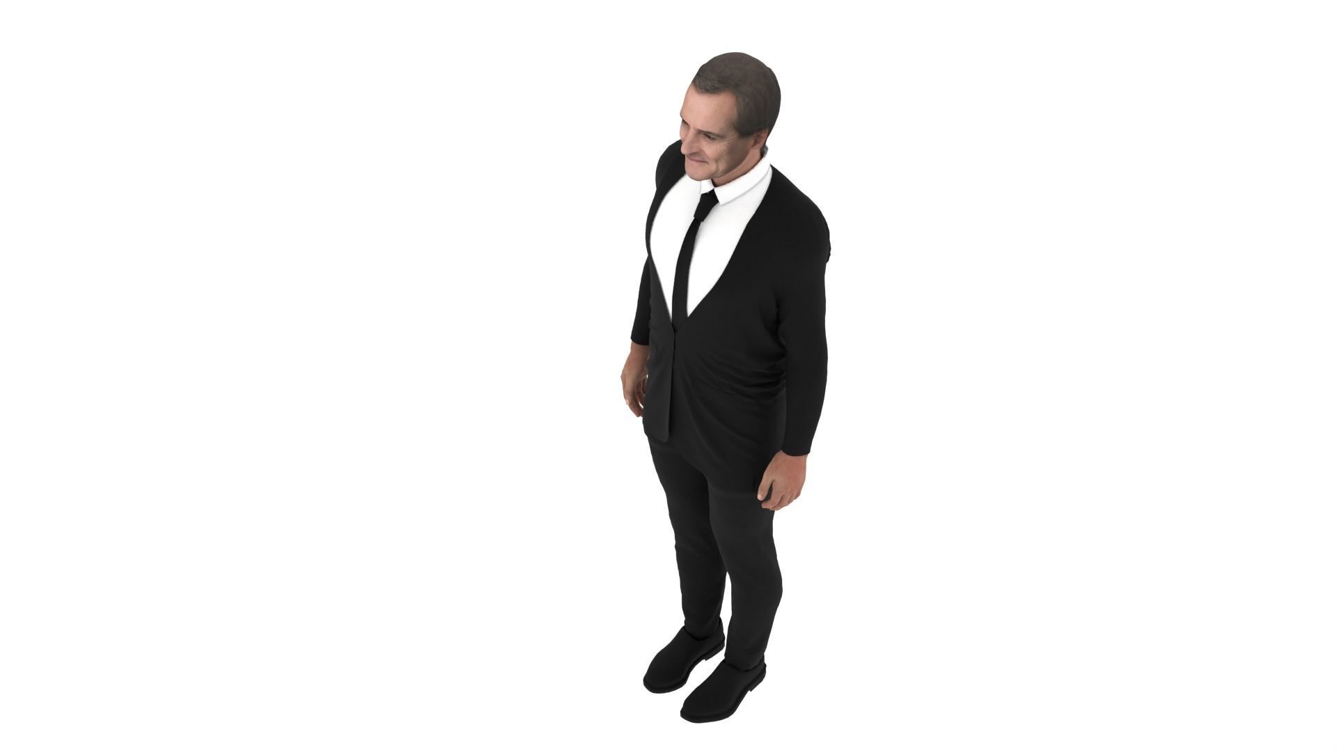 Jonas Gahr Store - Prime Minister of Norway Low-poly 3D model_7