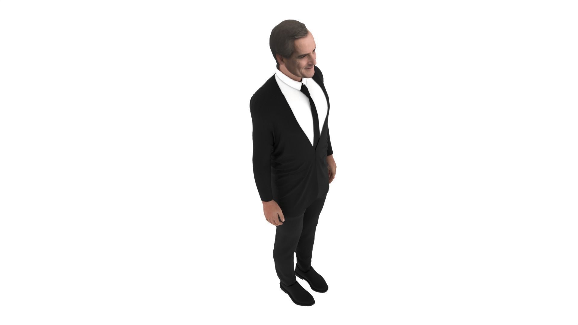 Jonas Gahr Store - Prime Minister of Norway Low-poly 3D model_6