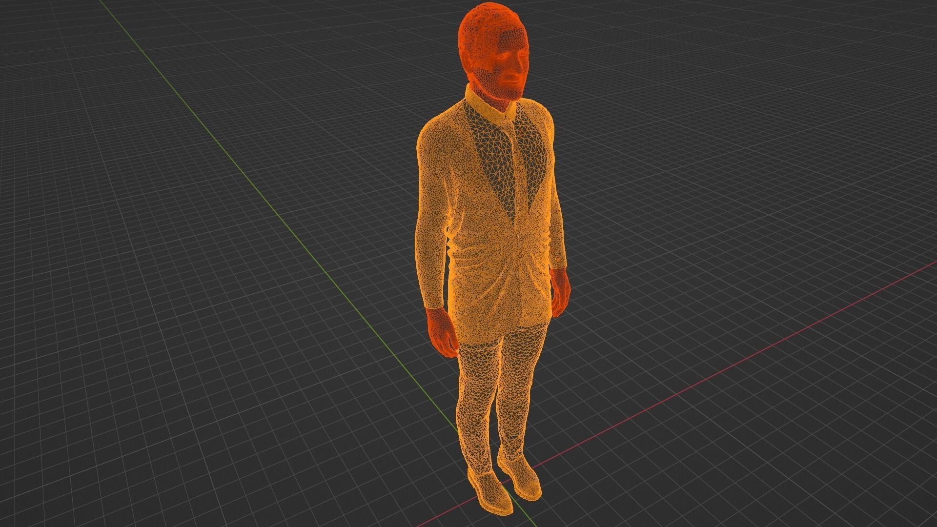 Jonas Gahr Store - Prime Minister of Norway Low-poly 3D model_9