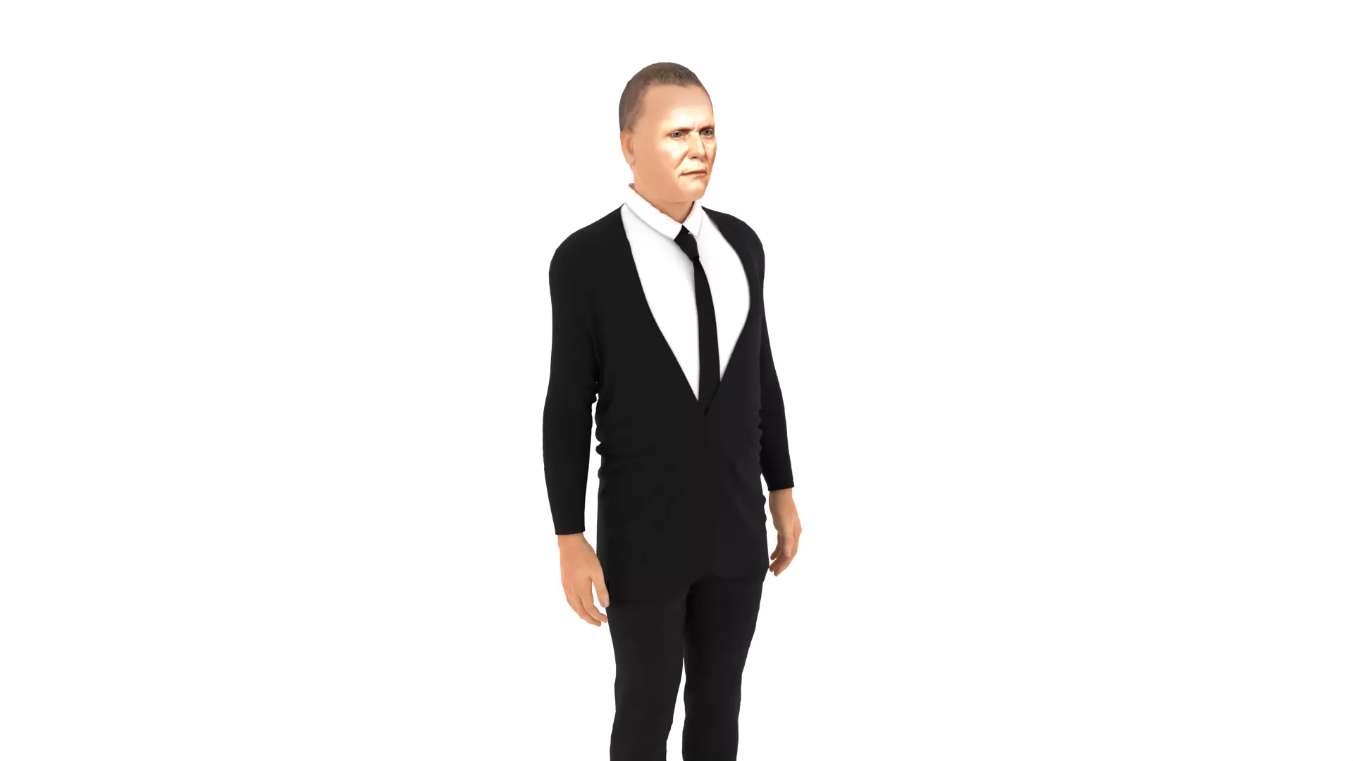 Josif Broz Tito Low-poly 3D model