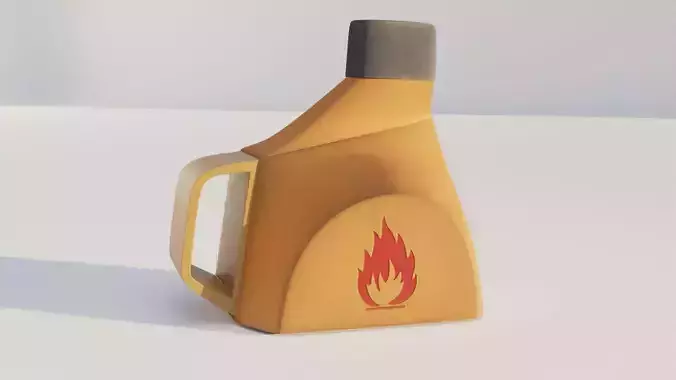 Galon fuel Container Free low-poly 3D model