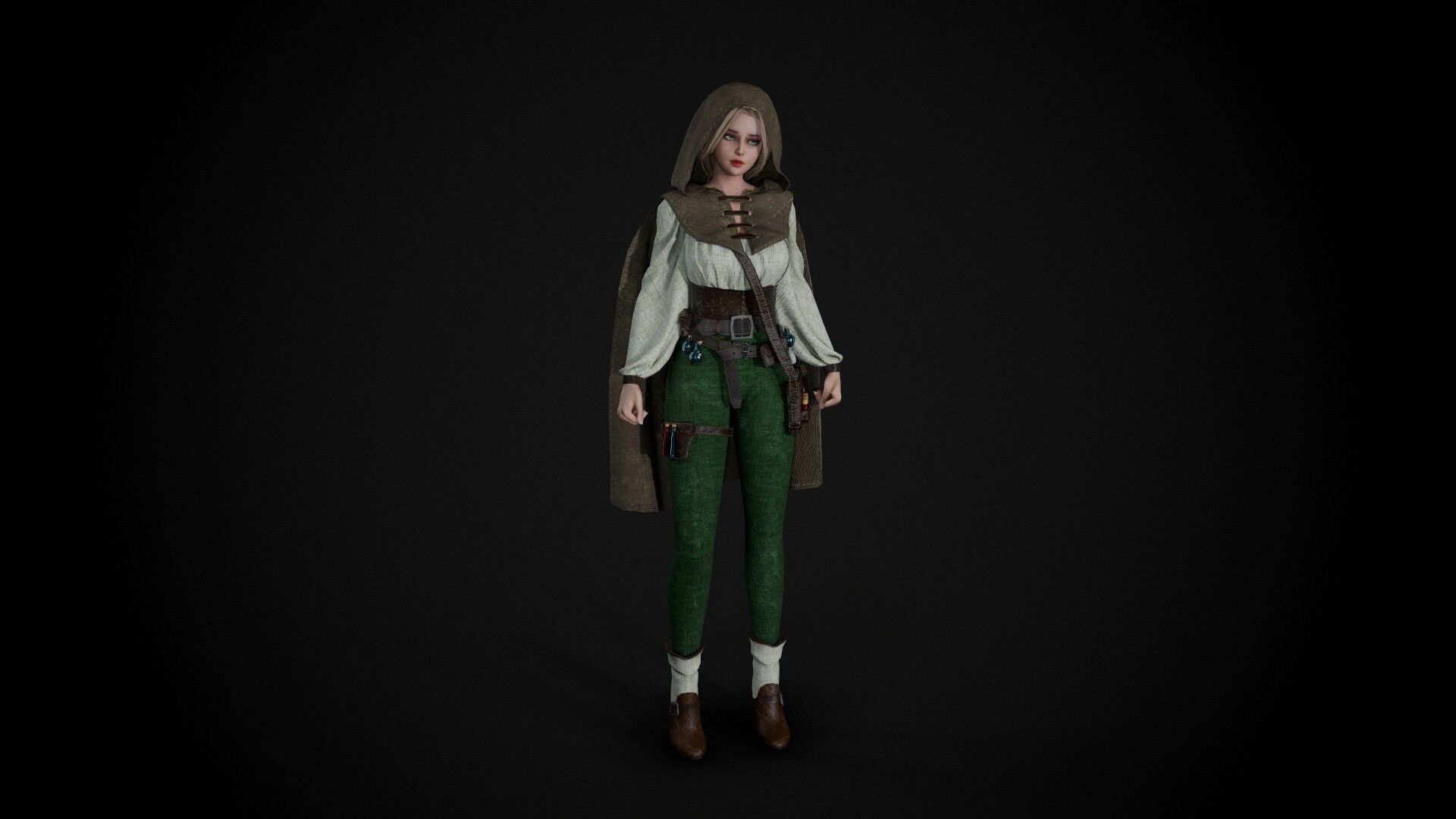 Fantasy Girls Pack 3D Model Collection_13