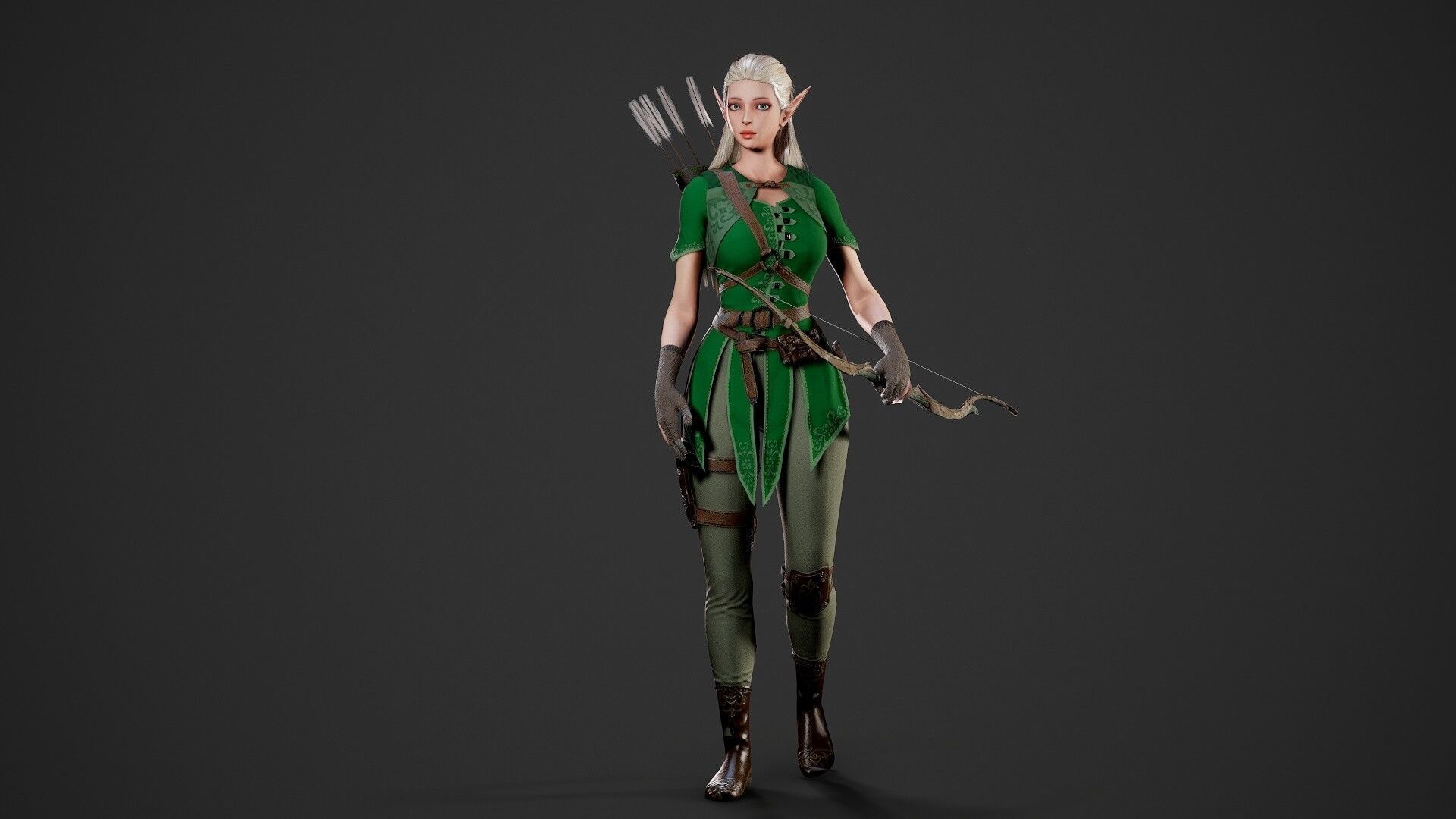 Fantasy Girls Pack 3D Model Collection_10