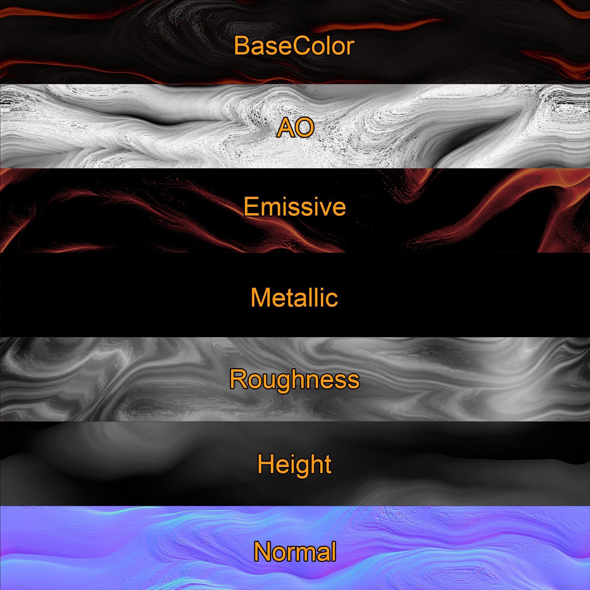 Lava 4K PBR Texture Texture_7