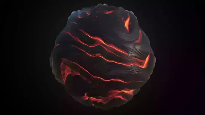 Lava 4K PBR Texture