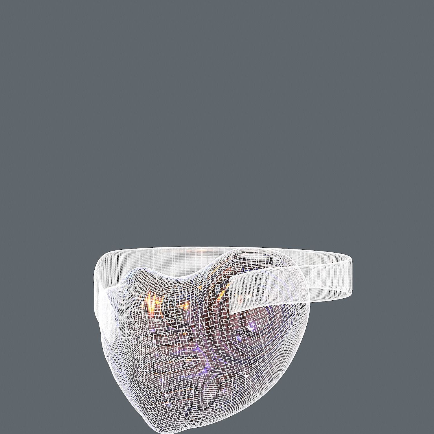 Gas mask helmet 3d model scifi Low-poly  Low-poly 3D model_8