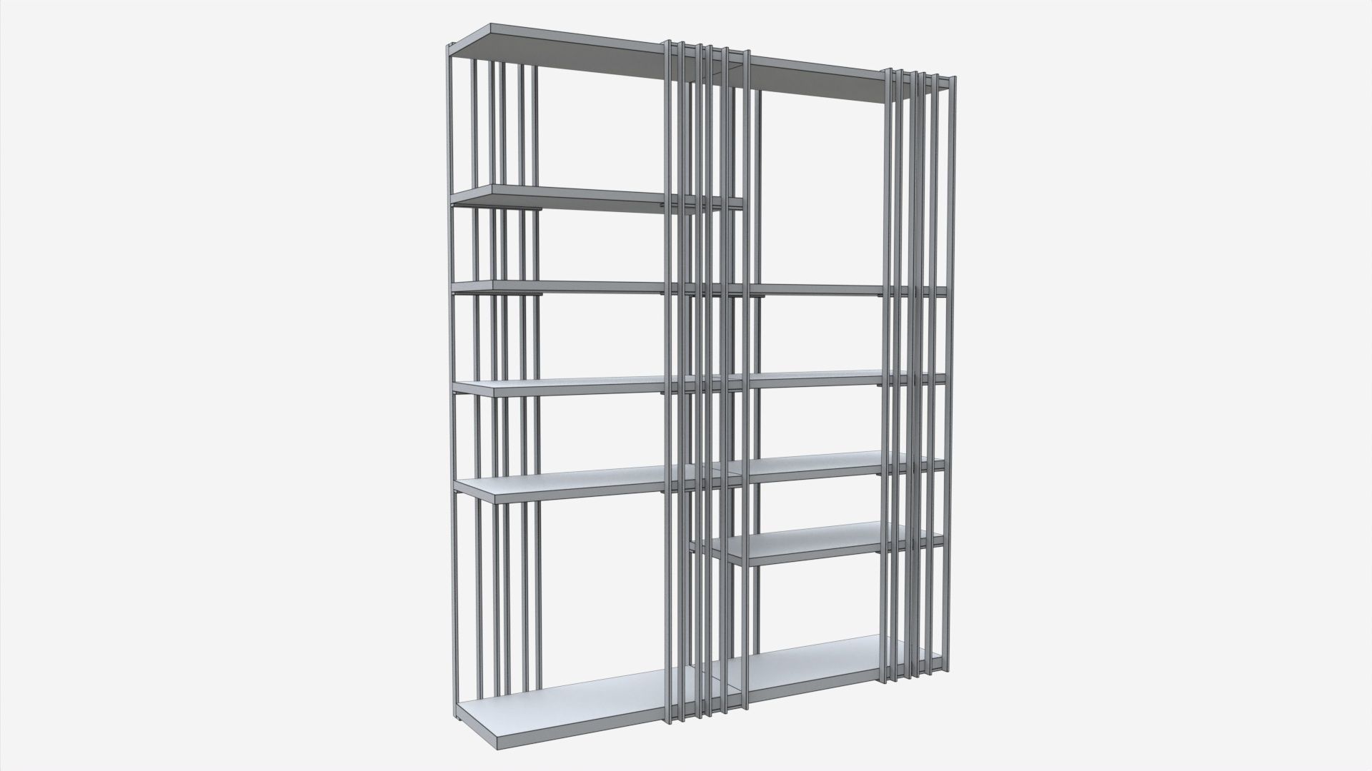Cattelan Italia Arsenal Design Modular Bookcase 3D model_6