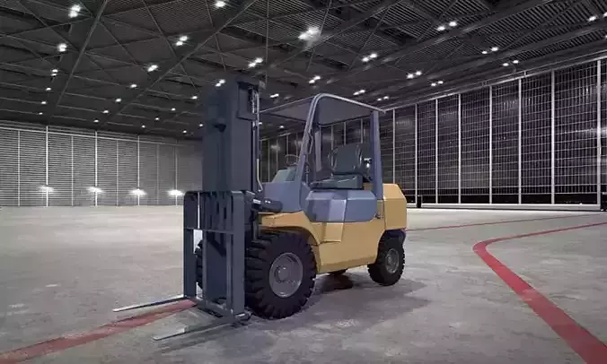 Yellow And Black Forklift